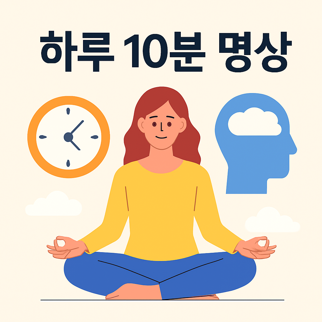 하루 10분 명상 습관을 소개하는 썸네일