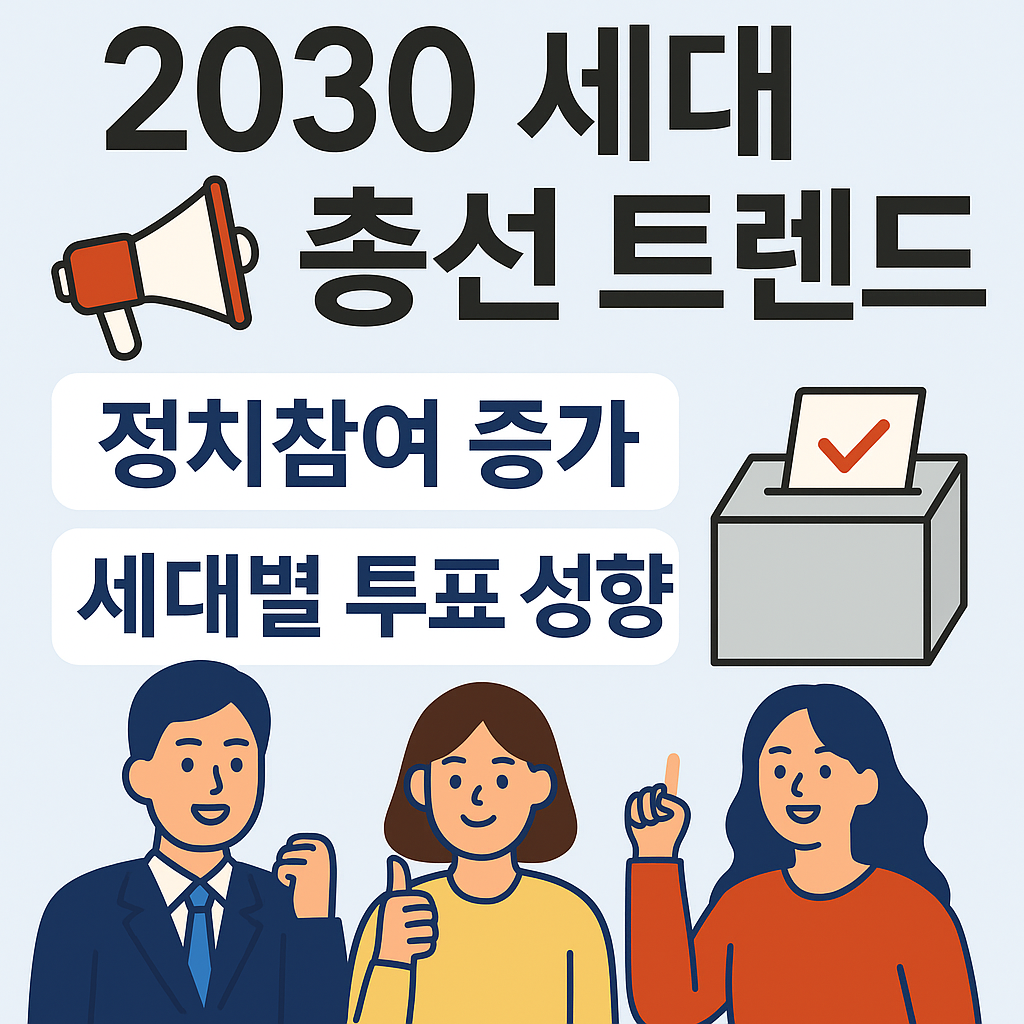 2030 세대의 총선 트렌드 변화를 소개하는 썸네일